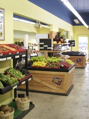 There's always a wide selection of fruit and veggies inside our market!