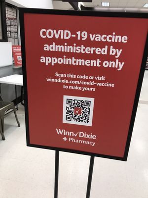 Covid vaccines offered here.