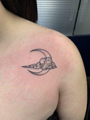 Moon tattoo