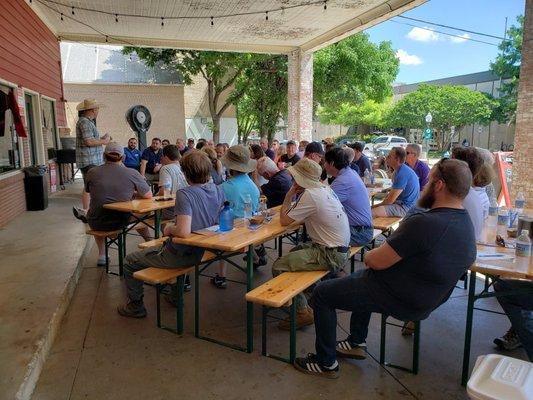 Several businesses downtown offer food-related classes and other DIY classes, including the Steak 101 class at Local Yocal (shown above).