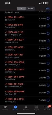 Spam calls