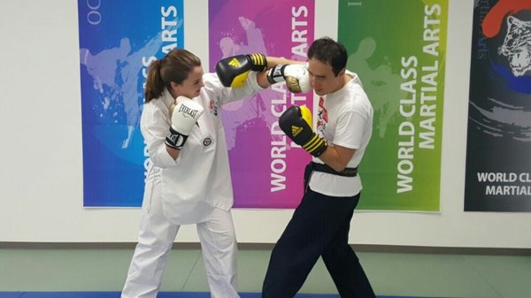 World class martial arts Kickingboxing class.