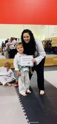 Graduating to Ninja Green Belt!