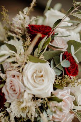 Bridal bouquet closeup