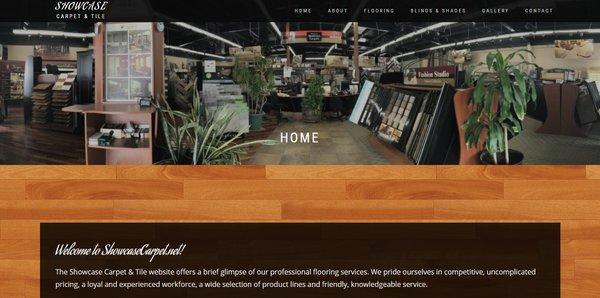 Showcase Carpet & Tile Website.