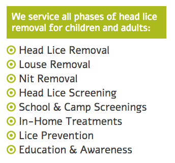 We service all phases of head lice removal. Serving all of westchester county.