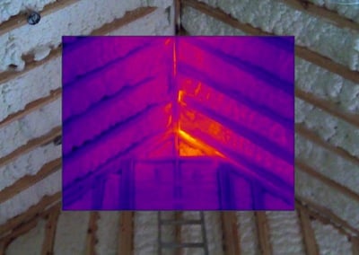 Thermal Scan of Heat Loss in Attic