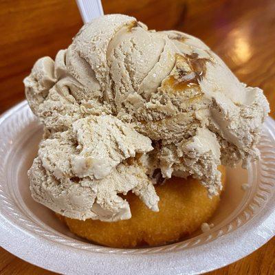 An Old Fashioned: Brown Butter Bourbon Truffle - Hershey's Ice Cream Old Fashion Donut - Andrea's Ice Cream & Sweet Shop