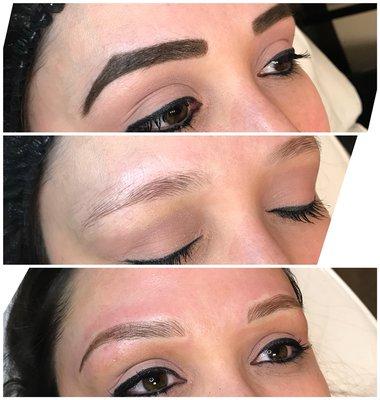 Signature microblading and shading