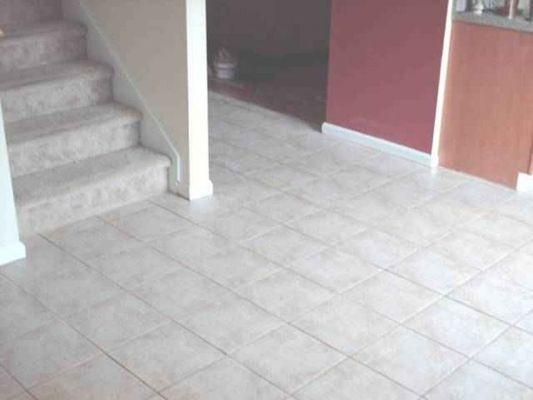 ceramic floor tile installation