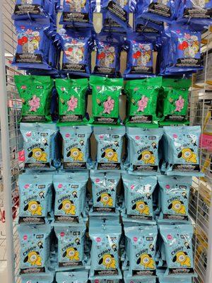 They have BT21 disinfecting wipes! Squeeee!