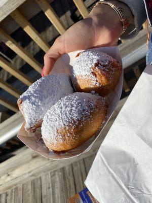 Fried cookie dough zeppoles