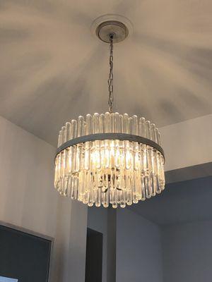 35 lb glass chandelier