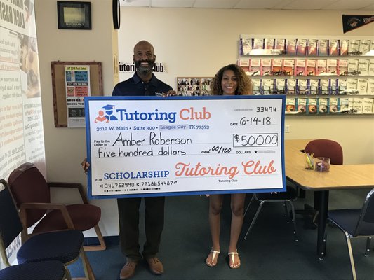 2018 College Readiness Scholarship Winner!