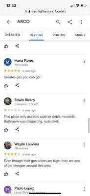 Proof there is a bathroom in a google review!! i wouldnt have cared if it was dirty. Customer service first! Dont come to this Arco!