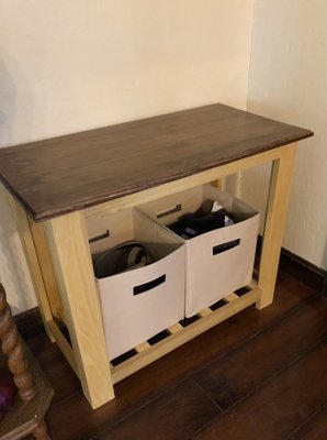 Custom Built Entryway Table