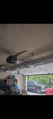 Lift-master 1/2 hp garage door opener.