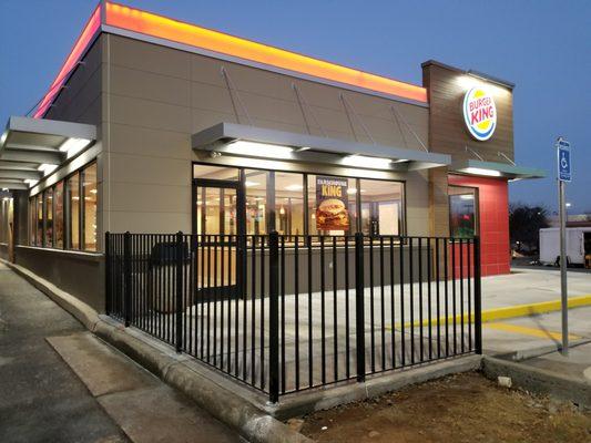 Rail repair at Burger King in Sterling