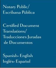 Traducciones Notary Public SF