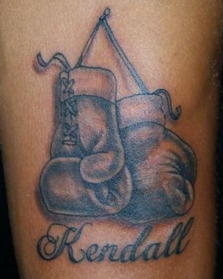 Lil' boxing glove tat by Dave