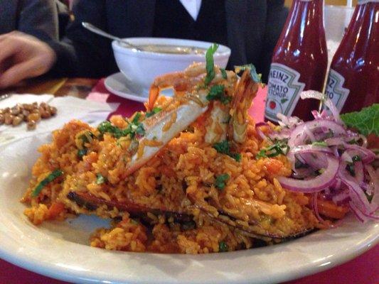 Arroz con Marisco (yellow rice with seafood)