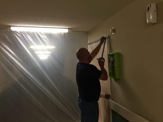 Our certified technicians seal off areas to remove and treat for mold to prevent the spread of mold spores.