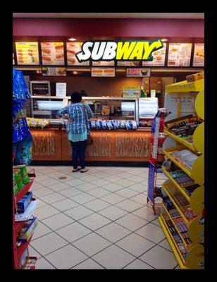 Subway inside the convenience store