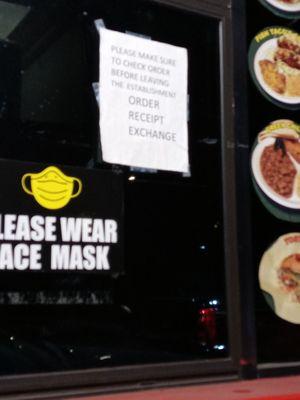 Face mask signage