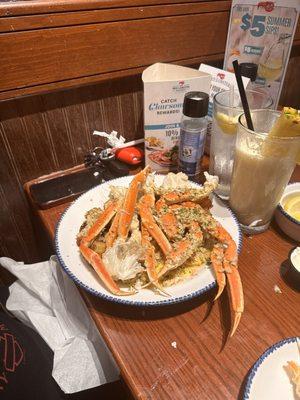 Roasted Garlic Crab legs