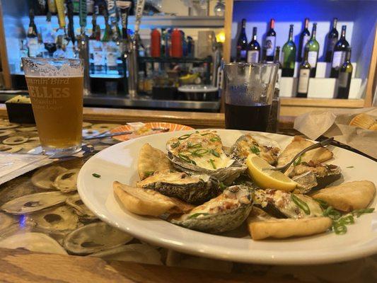 Oyster bites appetizer