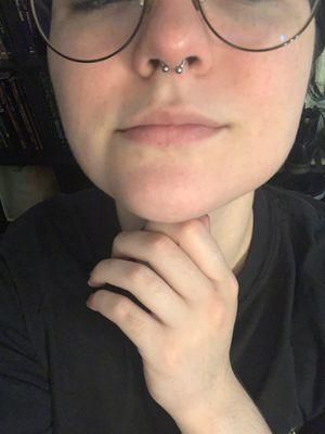 Septum piercing