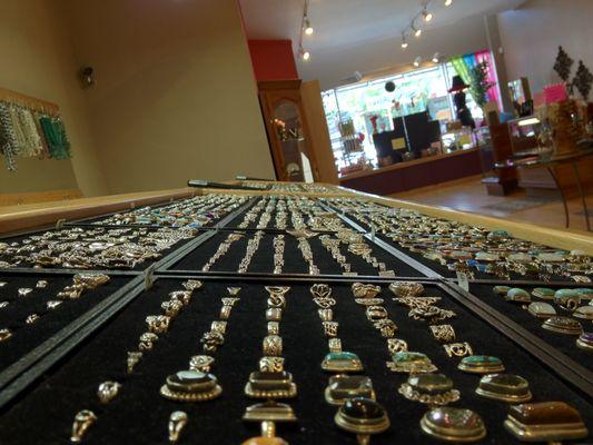 Quick glance at our ring station, which holds thousands of pieces.