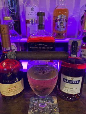 We have a great selection of spirits to pair with your favorite cigar.