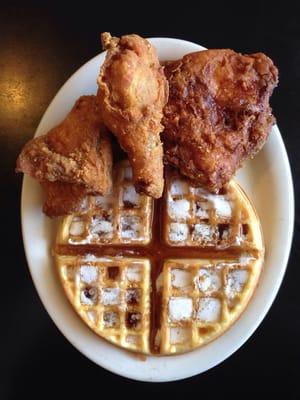 Off-menu chicken & waffles for $11