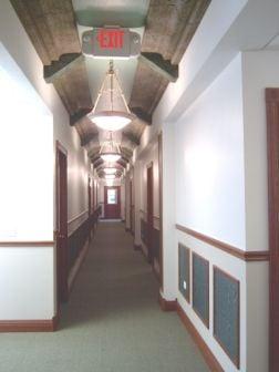 Hallway to offices and conference room