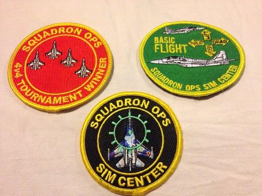 Ceremony included great patches as awards!