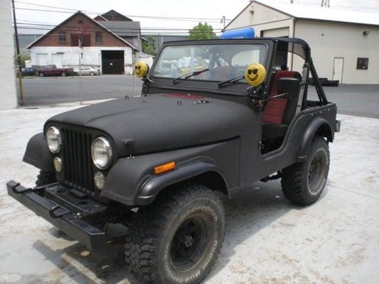 entire jeep sprayed with ultimate xtreme bedliner