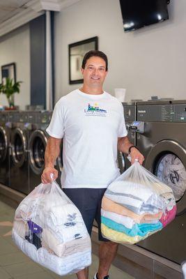 Free Pick Up and Delivery Laundry Service Available. We will come to your home to pick up and delivery your laundry.