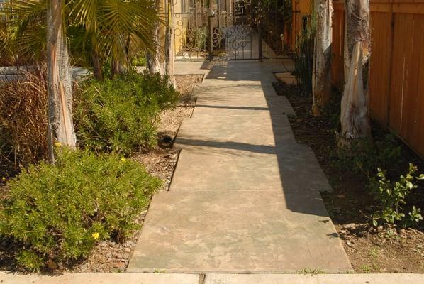 Roman Slate Stamped sidewalk