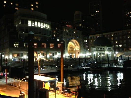 View from the boat of the harbour.