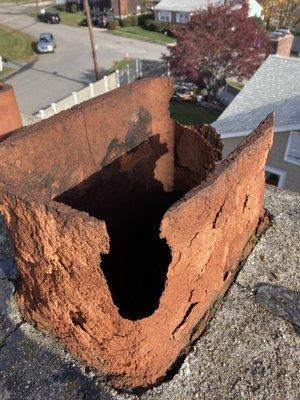 Does your chimney look like this? Why not give us a call