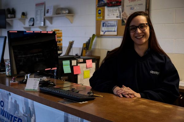 Sierra, a welcoming face at the front counter.