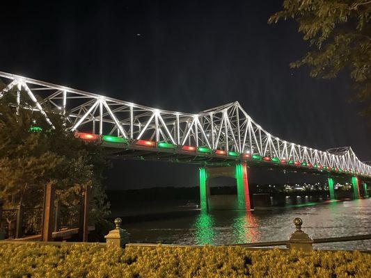 Light it up- Murray Baker Bridge, Peoria, IL