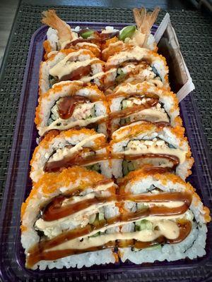 Shrimp Tempura Roll, made to order for my son.