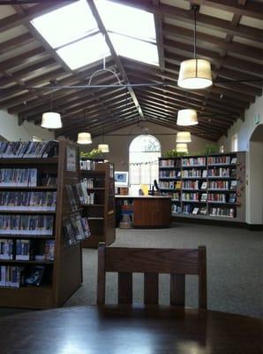 Quaint and pretty interior of this tiny library