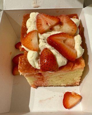 Strawberry poke cake. Yummm!