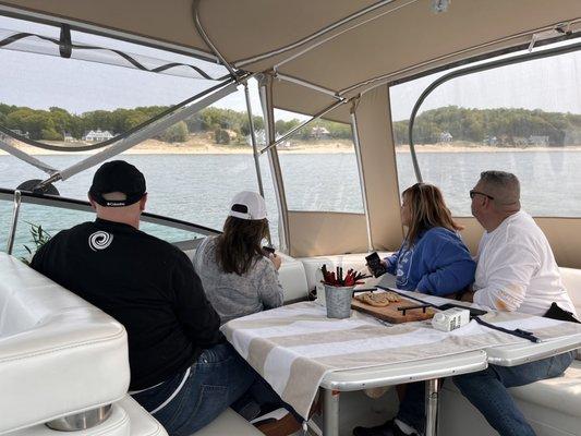 Viewing Lake Michigan shoreline