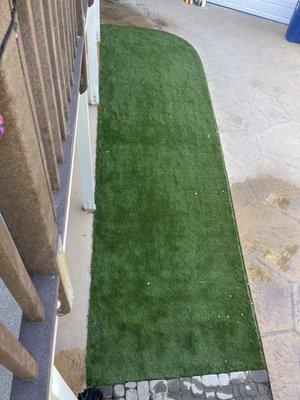 Astroturf looks and feels just like real grass