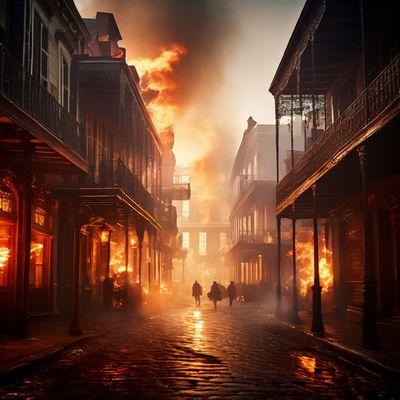 1788 great fire in the French Quarter