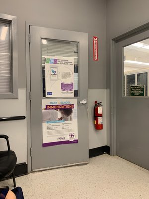 Reston Giants (vaccine) room.